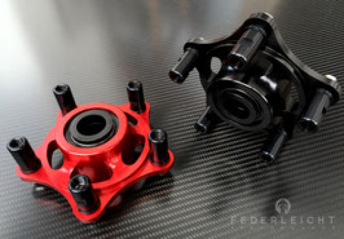 Preview: Federleicht Kettenradträger Set kompatibel mit Aprilia RSV4 / Tuono V4, RSV Mille / Tuono
